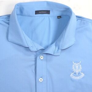 Turtleson Mens XL Light Blue St Andrews Links Short Sleeve Golf Polo Shirt